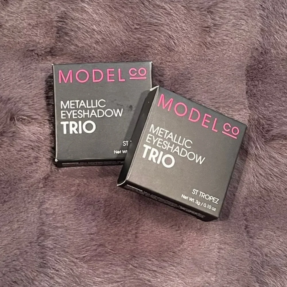 Two (2) - ModelCo Metallic Eyeshadow Trio - St Tropez - New in Box
